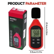 Measuring Ruler Ut353 Meter Digital Sound Meter 30 130Db Audio Noise Volume Measure Device Sound Meter Max/Min Fast/Slow Data Hold Lcd Backlit Auto Power Off